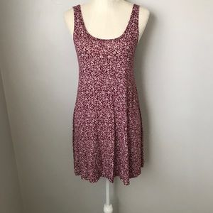 Floral print scoop neck dress